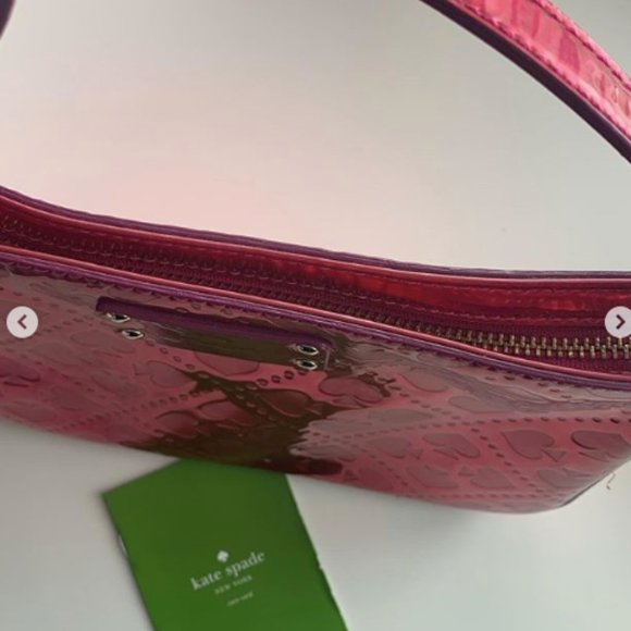 Kate Spade Glossy Pink Crossbody Purse - Picture 2 of 3